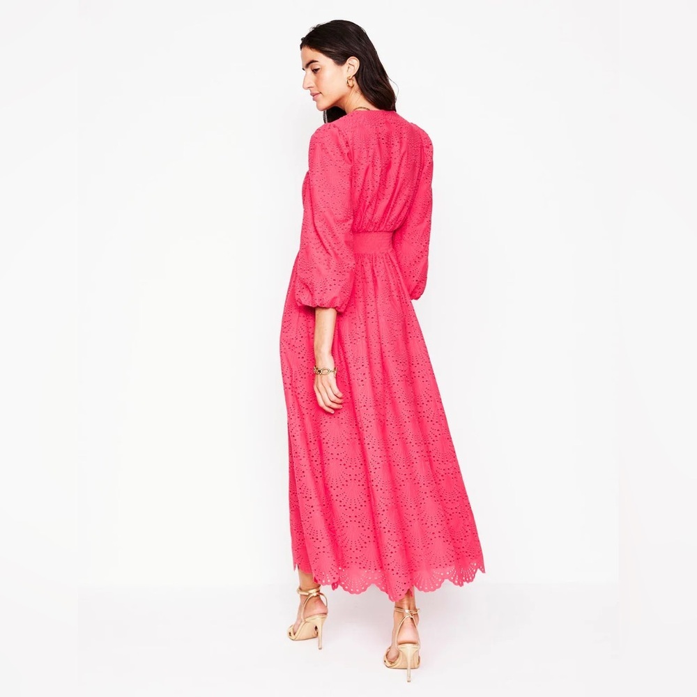 Boden Women's Lola Broderie Maxi Dress Size 2 Petite - Picture 7 of 8